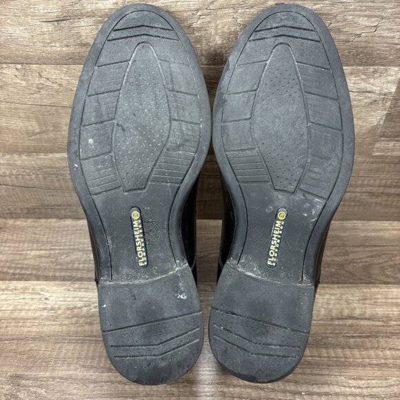 Florsheim Cap Toe Oxford Leather Black Mens US Size 10 11827-001 Shoes - Picture 8 of 9